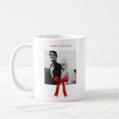 Schattigee rode boog foto vrolijk kerstfeest koffiemok (Links)