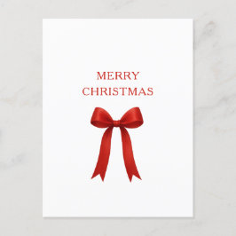Schattigee rode boog vrolijk kerstfeest feestdagenkaart