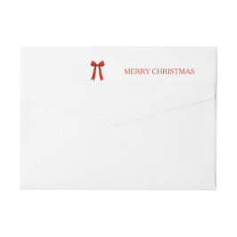 Schattigee rode boog vrolijke kerst terug adres