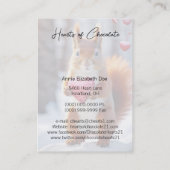 Schattigee Rode Eekhoorn Holding Boxed Heart Visitekaartje (Achterkant)