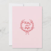 Schattigee rode eigenzinnige kerstcocktail party d kaart (Achterkant)