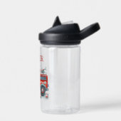 Schattigee rode en grijze brandweerwagen waterfles (Links)