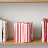 Schattigee rode en witte snoepriet gestreept inpakpapier vel