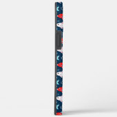 Schattigee rode en witte vis Case-Mate iPhone case (Achterkant / Rechts)