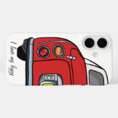 Schattigee rode Figaro auto hou van mijn Figgy Fig Case-Mate iPhone Case (Achterkant (horizontaal))