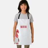 Schattigee Rode Gnoom Illustratie Custom Schort (Insitu)