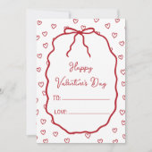Schattigee Rode Harten & Boog Custom Valentijnsdag (Voorkant)