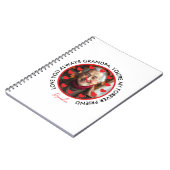 Schattigee Rode Harten Klok Liefde Grootouders Fot Notitieboek (Linkerzijde)