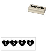 Schattigee rode harten liefde rubberstempel (Gestempeld)
