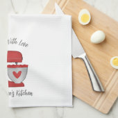 Schattigee Rode Kerst Bloemen Bakkerij Cake Mixer Theedoek (Quarter Fold)