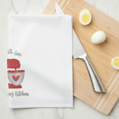 Schattigee Rode Kerst Bloemen Bakkerij Cake Mixer Theedoek (Quarter Fold)