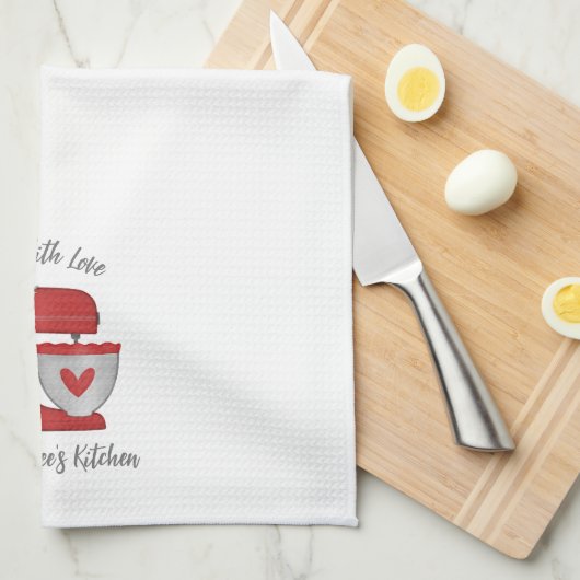 Schattigee Rode Kerst Bloemen Bakkerij Cake Mixer Theedoek (Quarter Fold)