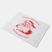 Schattigee rode kerstman deurmat (Schuin)