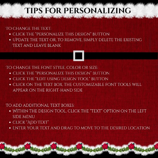 Schattigee rode kerstpak Schort