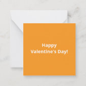 Schattigee Rode Kinder Luiaard Valentijnsdag Note  Notitiekaartje (Achterkant)