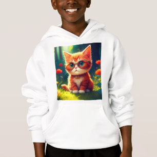 Schattigee rode kitten met bril-365478
