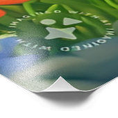 Schattigee rode konijn zittend onder de boom-75767 foto afdruk (Hoek)