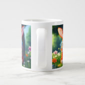 Schattigee rode konijn zittend onder de boom-75767 grote koffiekop (Achterkant)