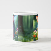 Schattigee rode konijn zittend onder de boom-75767 grote koffiekop (Voorkant)