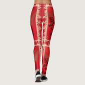 Schattigee rode leggings (Achterkant)