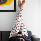 Schattigee Rode Levering Auto Kerst Pajama Broek Leggings