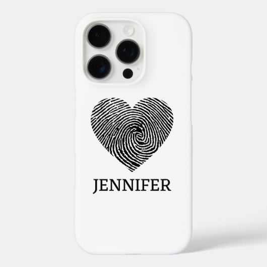 Schattigee rode liefde vingerafdruk hart valentijn Case-Mate iPhone case (Achterkant)