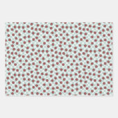 Schattigee rode lieveheersbeestje gepersonaliseerd inpakpapier vel (Voorkant 3)