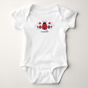 Schattigee rode lieveheersbeestje pasgeboren baby romper