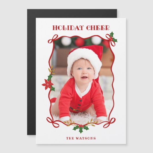 Schattigee rode linten en bogen 1 foto (Voorkant / Achterkant)