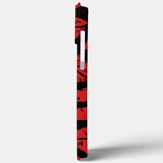 Schattigee rode lippenstift kussen lippenpatroon Case-Mate iPhone case (Achterkant / Links)
