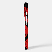 Schattigee rode lippenstift kussen lippenpatroon Case-Mate iPhone case (Achterkant / Links)