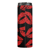 Schattigee rode lippenstift kussen lippenpatroon thermosbeker (Achterkant)