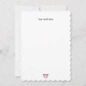 Schattigee rode neus rendieren -  kerst feestdagenkaart (Achterkant)