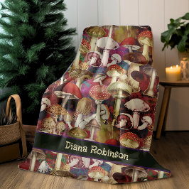 Schattigee rode paddenstoel schimmel tuin fleece deken