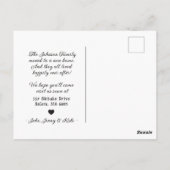 Schattigee rode paddenstoel sprookje bewegende aan briefkaart (Achterkant)