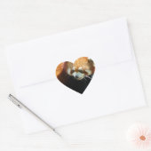 Schattigee rode Panda Beer Stickers (Envelop)