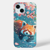 Schattigee Rode Panda Chill in Water Case-Mate iPhone Case (Achterkant)