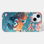 Schattigee Rode Panda Chill in Water Case-Mate iPhone Case (Achterkant (horizontaal))