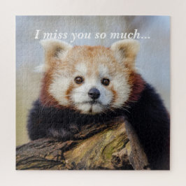 Schattigee rode panda mis je zo erg legpuzzel