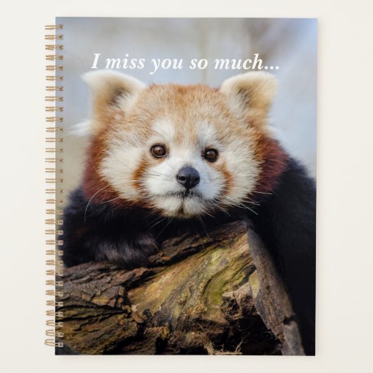 Schattigee rode panda mis je zo erg planner (Voorkant)