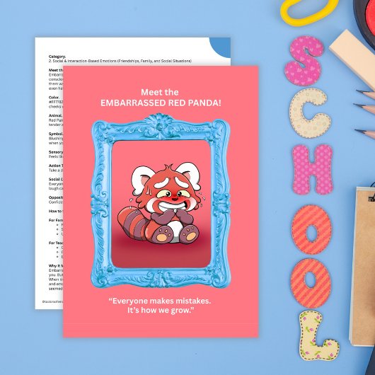 Schattigee rode panda | SEL Tool voor kinderen | E