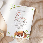 Schattigee Rode Panda Verjaardag Minimalistische U Kaart<br><div class="desc">Maak je klaar voor de lol met onze Schattigee Red Panda Birthday Minimalist Invitation. Met een schattig rood panda-ontwerp is deze charmante uitnodiging ideaal om de toon te zetten voor een heerlijk en speels feest. Speciale bedankt voor Digitalartsi voor het verbazingwekkende clipart.</div>