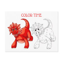 Schattigee rode perzik Oranje draak kleuractivitei