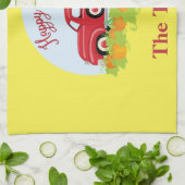 Schattigee rode pick-up truck theedoek (Gevouwen)