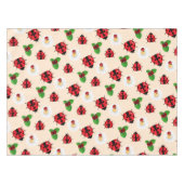 Schattigee rode polka dot Ladybug Daisy bloemenzom Tafelkleed (Voorkant (Horizontaal))