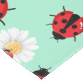 Schattigee rode polka dot lieveheersbeestje bloeme tafelkleed (Gekanteld)