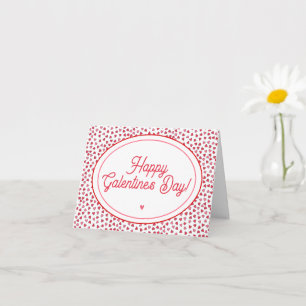Schattigee rode & roze harten - Happy Galentine's  Kaart