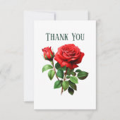 Schattigee rode rozen Bericht toevoegen Bedankkaart (Voorkant)