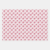 Schattigee rode rozen motief patroon inpakpapier v (Voorkant 2)