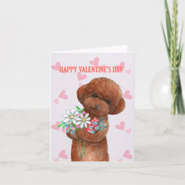 Schattigee rode Speelgoed Poedel Puppy Doodle Vale Kaart